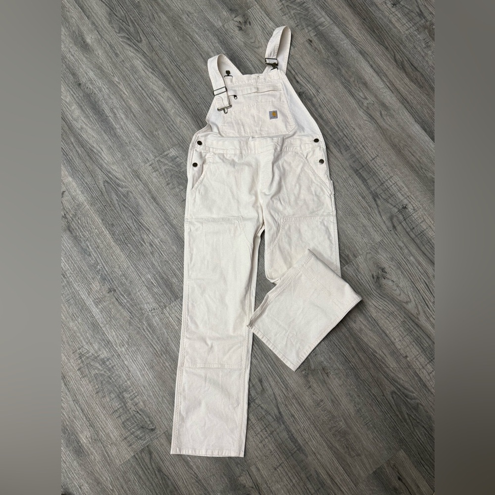 Carhartt Women's White Jeans Overalls